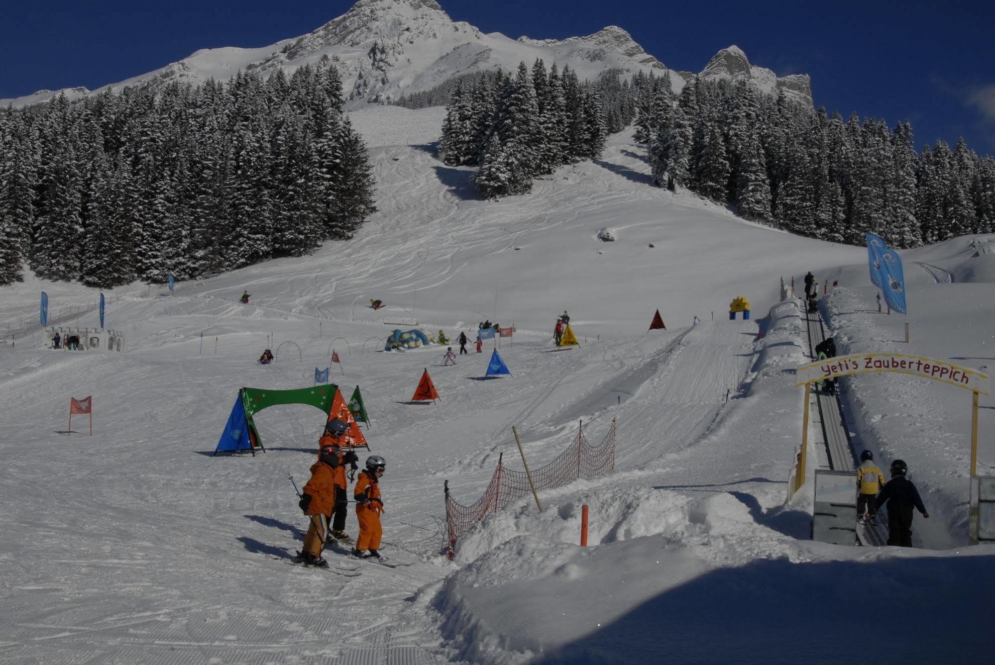 Berglodge Restaurant Ristis Engelberg Buitenkant foto